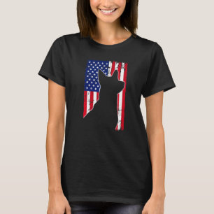 Camiseta Bandera Americana Perro Ganadero Australiano Papá 
