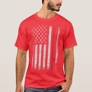 Camiseta Bandera Americana Pesca Vintage Camisas De Pesca H