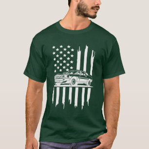 Camiseta Bandera Americana Pistón Svg Muscle Car Svg divert
