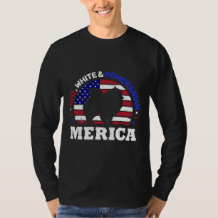 Camiseta Bandera Americana Pomerania 4 De Julio