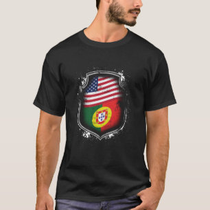 Camiseta Bandera americana portuguesa