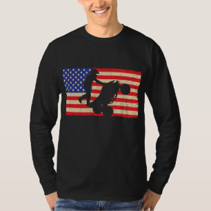 Camiseta Bandera Americana Quad ATV Wheelie Bike Rider Guay