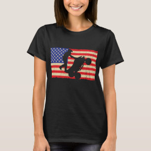Camiseta Bandera Americana Quad ATV Wheelie Bike Rider Guay
