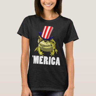 Camiseta Bandera Americana Rana Mujeres Ranas Amor 8
