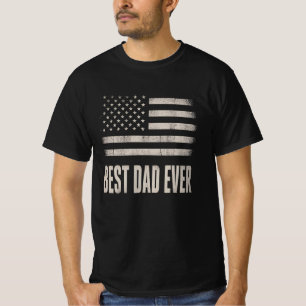 Camiseta Bandera Americana Regalo del Día del Padre Mejor P