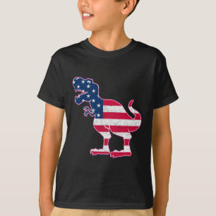Camiseta Bandera Americana Regalo Patriótico Para Niños 4 D