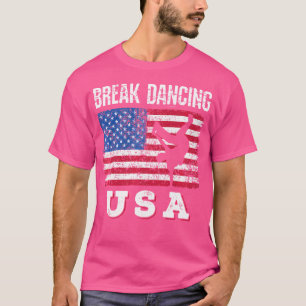Camiseta Bandera Americana Rompe Baile Ee. Uu. Rompe Hielo 