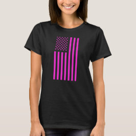 Camiseta Bandera Americana Rosa