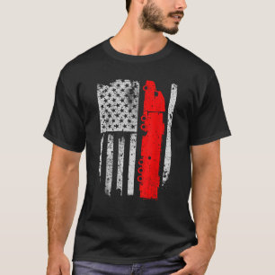Camiseta Bandera Americana Semi Conductor de Camión Patriót