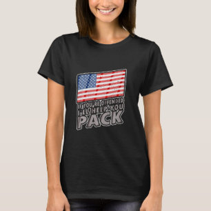 Camiseta Bandera Americana Si Te Ofenden Te Ayudaré A Pac