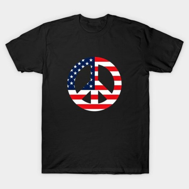 Camiseta Bandera Americana signo de paz símbolo de paz Esta (Subido por el creador)