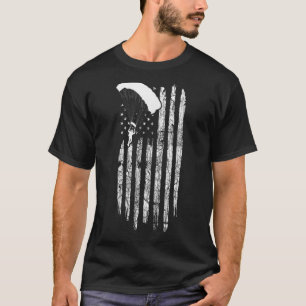Camiseta Bandera Americana Skydiving Clothing Vintage Skydi