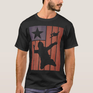 Camiseta Bandera Americana Skydiving Usa Flag Sydiver