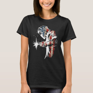 Camiseta Bandera Americana Soldadora Usa Patriotic Welder