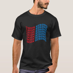 Camiseta Bandera Americana Solidaridad Sindical Fuerte Orgu