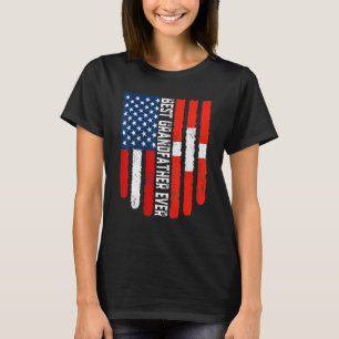 Camiseta Bandera Americana Suiza Mejor Abuelo Ev
