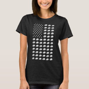 Camiseta Bandera Americana Sushi Comida Usa Patriotismo Pat