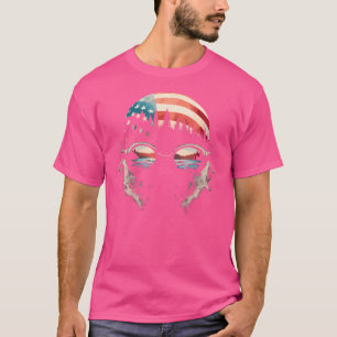 Camiseta Bandera Americana Swimmer Patriotic Usa Swim Team