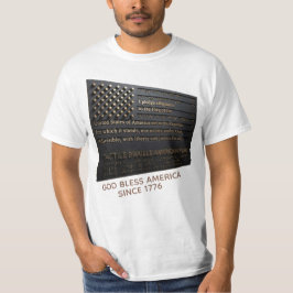 Camiseta Bandera Americana Táctil con Juramento de Lealtad
