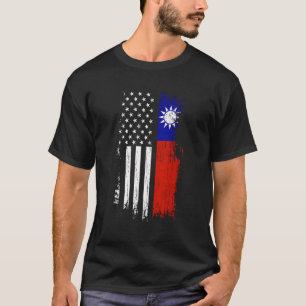 Camiseta Bandera Americana Taiwanesa Orgullo Taiwán Ue