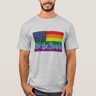 Camiseta Bandera americana temática del orgullo