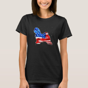 Camiseta Bandera Americana Teñida de Malta Patriótica 4 de