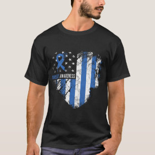 Camiseta Bandera Americana Tipo 1 Sensibilización sobre la