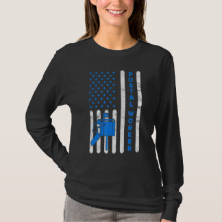 Camiseta Bandera Americana Trabajador Postal Entrega Repart