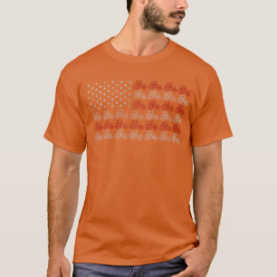 Camiseta Bandera Americana Tractor Granjero Vintage Agricul