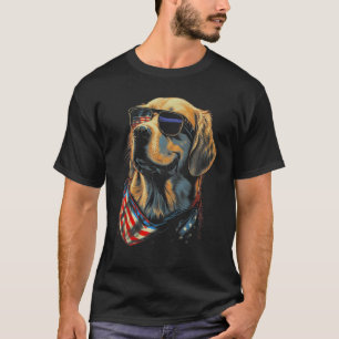 Camiseta Bandera Americana USA América 4 De Julio Perro Ret