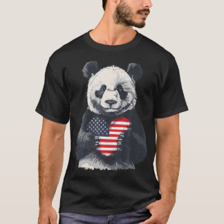 Camiseta Bandera Americana Usa Bandera Patriótica Roja Blan