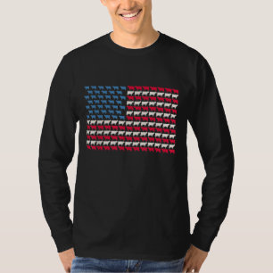 Camiseta Bandera Americana Vaca Heifer US 4 De Julio Farm C
