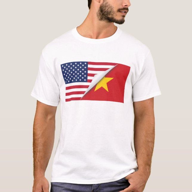 Camiseta Bandera americana vietnamita (Anverso)