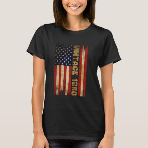 Camiseta Bandera Americana Vintage 1960 de 65 Años Cumpleañ