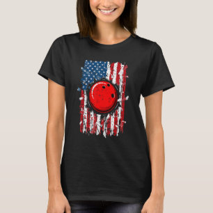 Camiseta Bandera Americana Vintage Bowling Bandera Patrióti