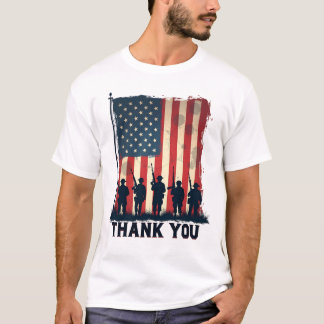 Camiseta Bandera Americana Vintage Patriótica Soldado Graci
