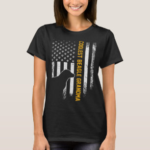 Camiseta Bandera Americana Vintage USA Abuela Beagle Más Ge