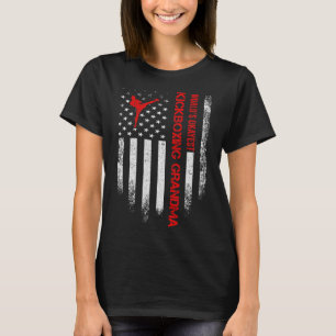 Camiseta Bandera Americana Vintage Usa La Kickboxi Más Okey