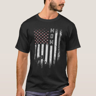 Camiseta Bandera Americana Vintage USA Madre con Rulos Silu