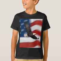 Bandera americana y águila