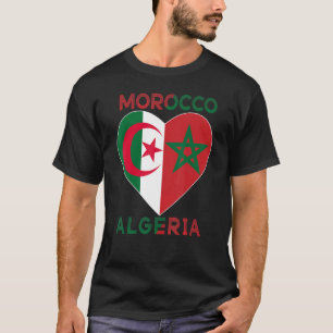 Camiseta Bandera Amo Marruecos Argelia, amo Marruecos Argel