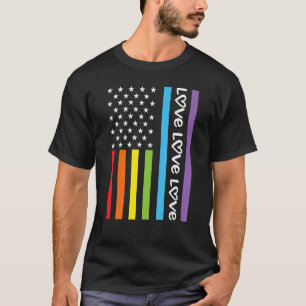 Camiseta Bandera Amor Orgullo Amor Tolerancia Arcoiris Resp