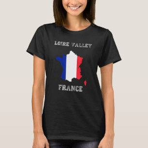 Camiseta Bandera angustiada de Francia Orgullo del Valle de