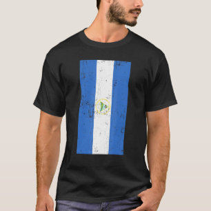 Camiseta Bandera angustiada de Nicaragua Centroamérica Mana