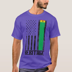 Camiseta Bandera angustiada por el orgullo taíno Hispano
