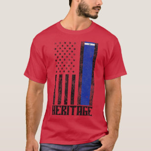 Camiseta Bandera angustiada por la herencia hispánica de El