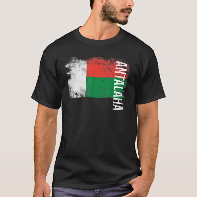Camiseta Bandera Antalaha Madagascar para hombres malgaches (Anverso)