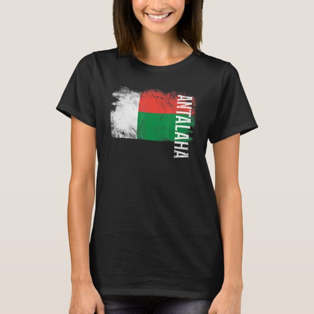 Camiseta Bandera Antalaha Madagascar para hombres malgaches (Anverso)