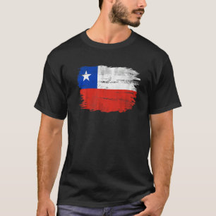 Camiseta Bandera Antigua de Chile Para Chileno