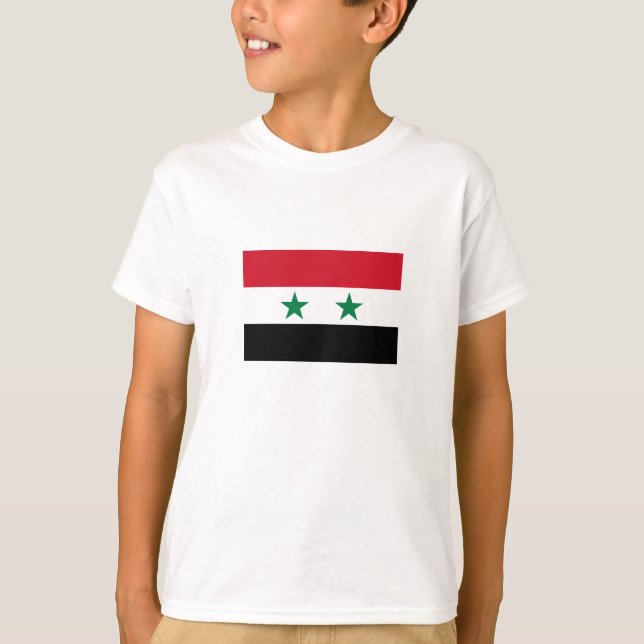 Camiseta Bandera antigua de Siria (Anverso)